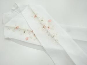 アンティーク　草花模様刺繍半衿